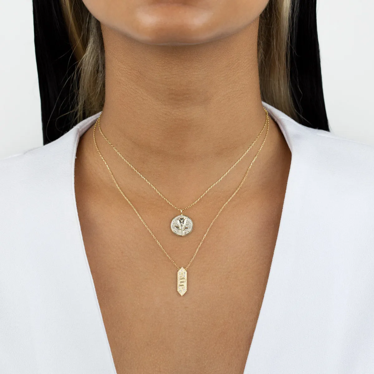 CZ Snake Pendant Necklace