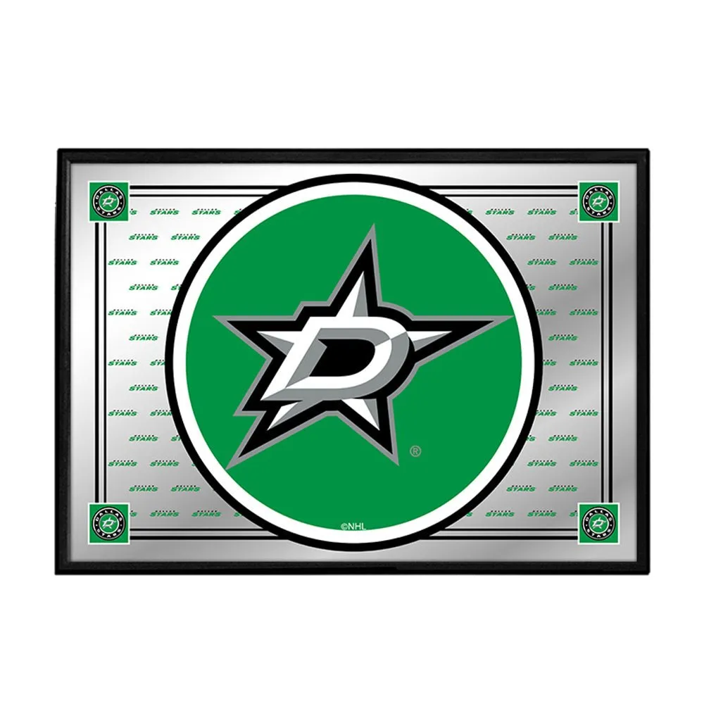 Dallas Stars: Team Spirit - Framed Mirrored Wall Sign