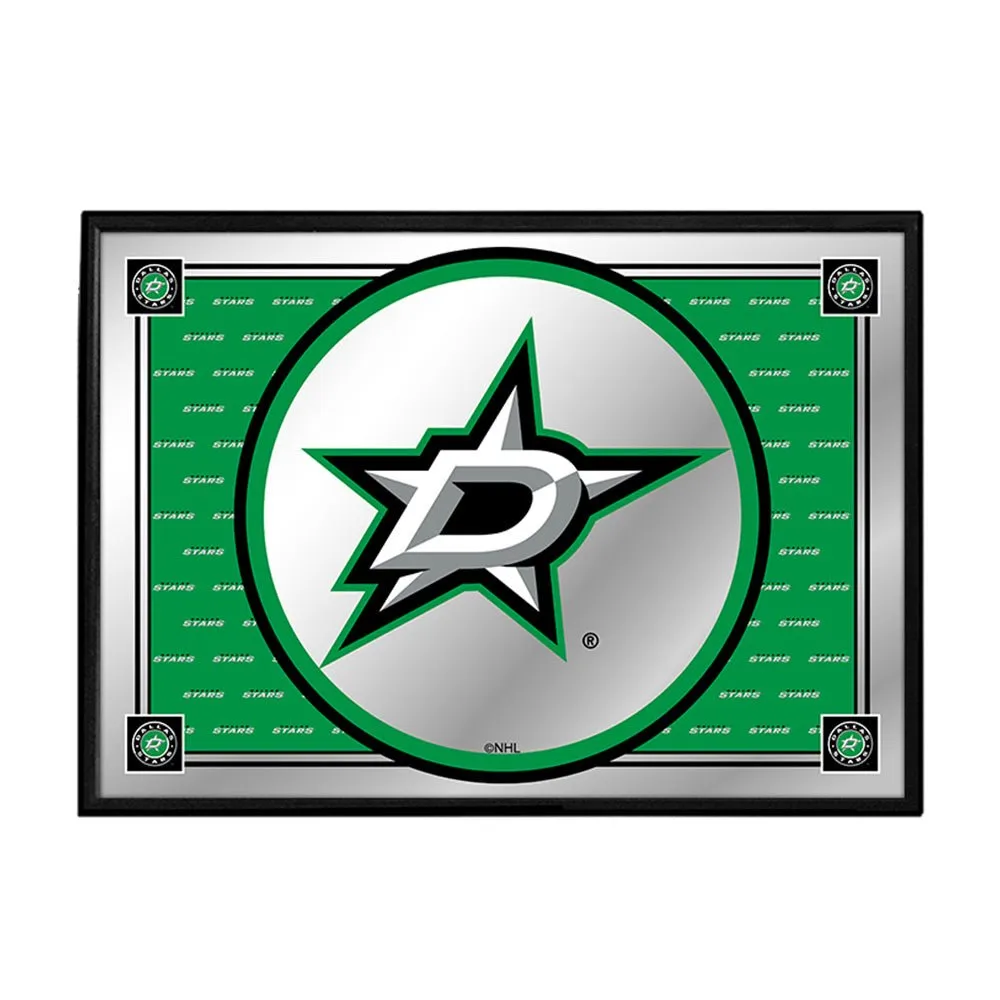 Dallas Stars: Team Spirit - Framed Mirrored Wall Sign