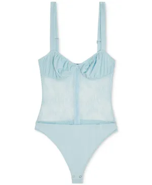 Danielle Bernstein Womens Lace Thong Bodysuit 320B114