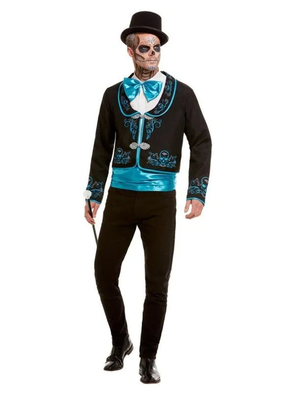 Day Of The Dead Costume, Black And Blue