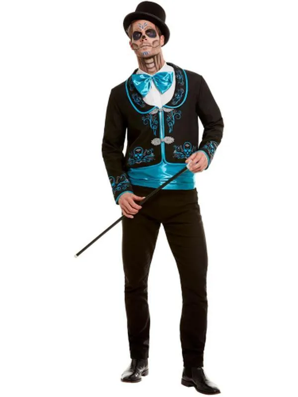 Day Of The Dead Costume, Black And Blue
