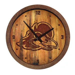 Delaware Blue Hens: Branded "Faux" Barrel Top Wall Clock