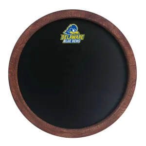Delaware Blue Hens: Logo - Chalk "Faux" Barrel Top Sign