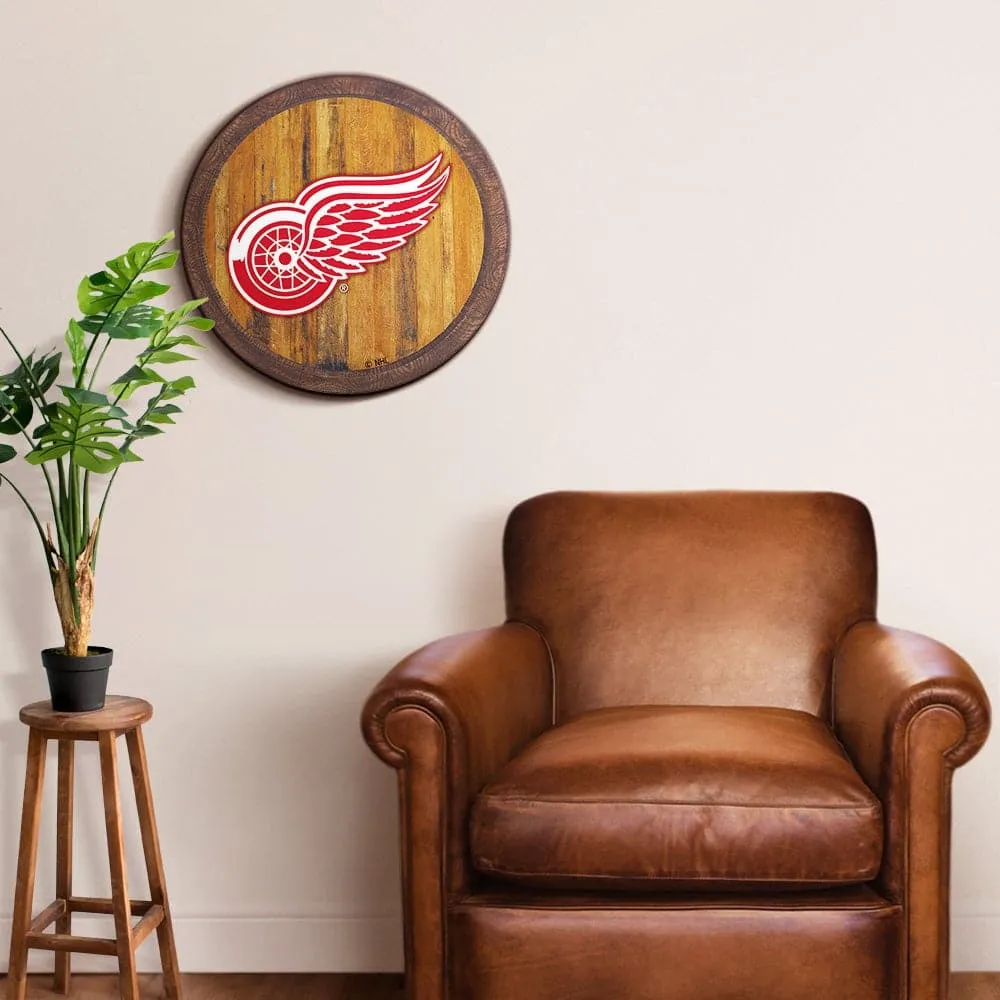 Detroit Red Wings: "Faux" Barrel Top Sign