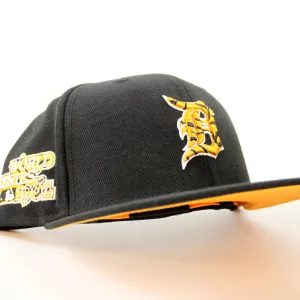 Detroit Tigers Tiger TIGERFILL New Era 59Fifty Fitted Hat (Black Orange Under Brim)