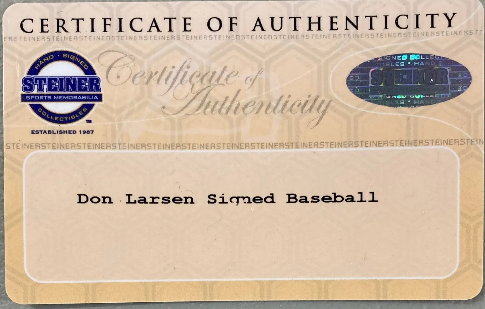 Don Larsen New York Yankees Signed Official MLB Baseball 2 Steiner Sports