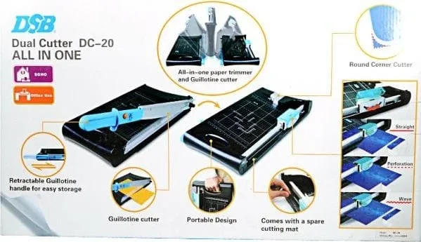 DSB DC20 Dual Guillotine & Trimmer (All in One)