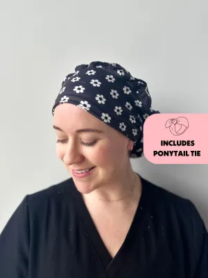 DuoStyle Scrub Hat - Retro Daisies