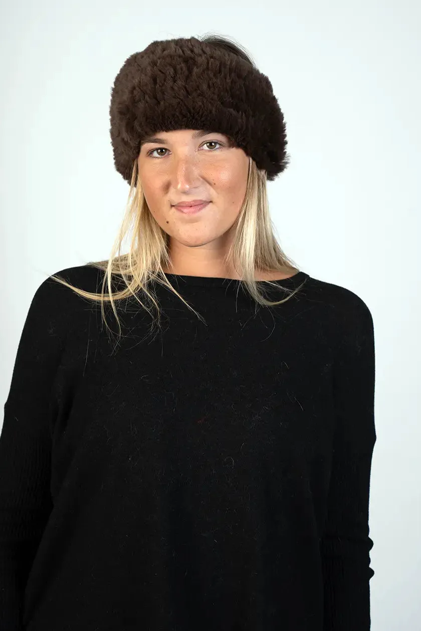 Dyed Knitted Rex Headband