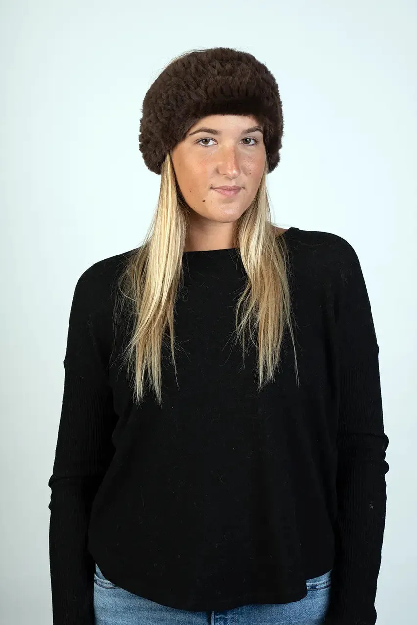 Dyed Knitted Rex Headband