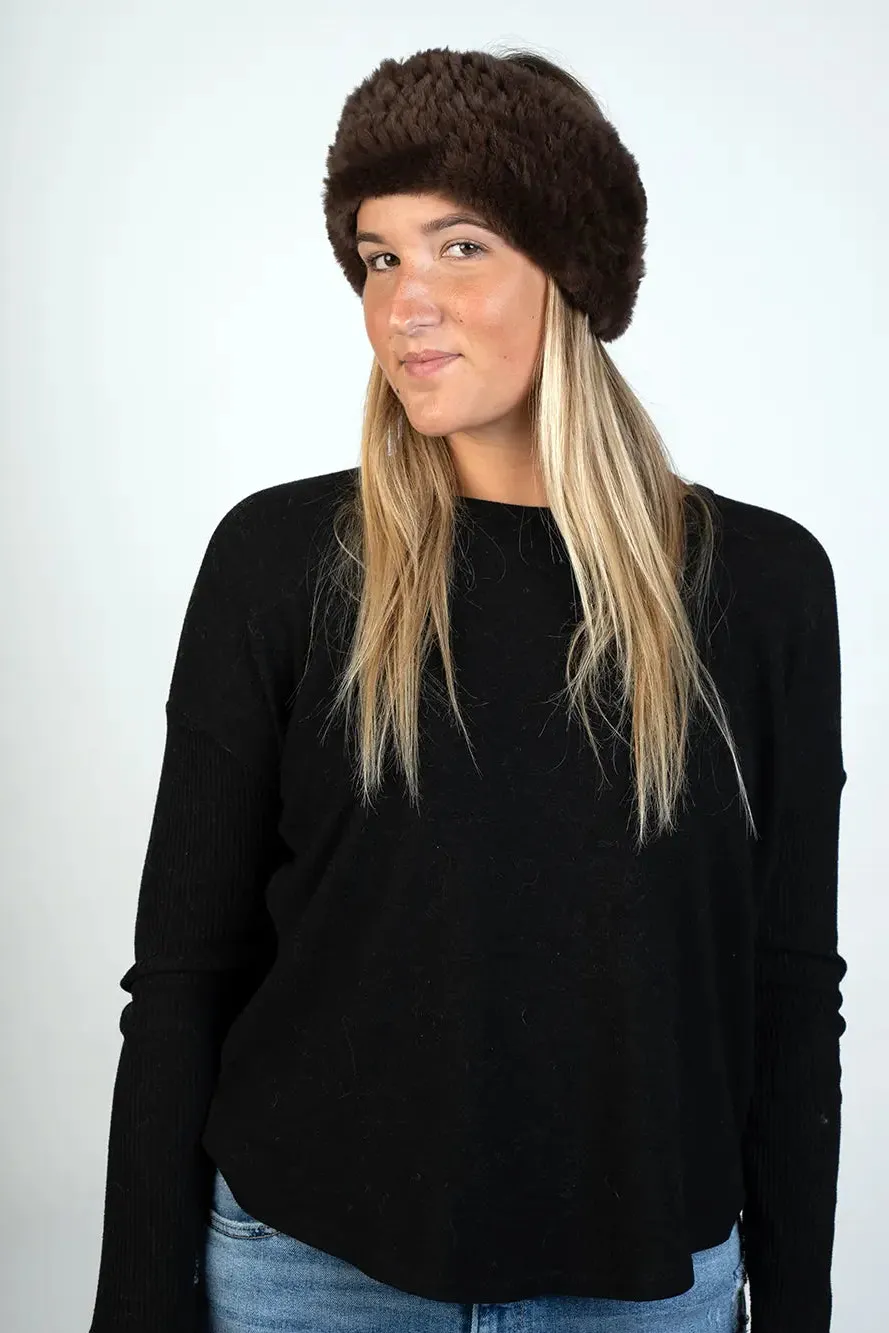 Dyed Knitted Rex Headband
