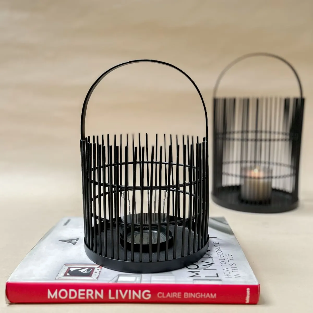 Edit House & Home-Home Artisan Sigrid Black Metal Lantern (Small)