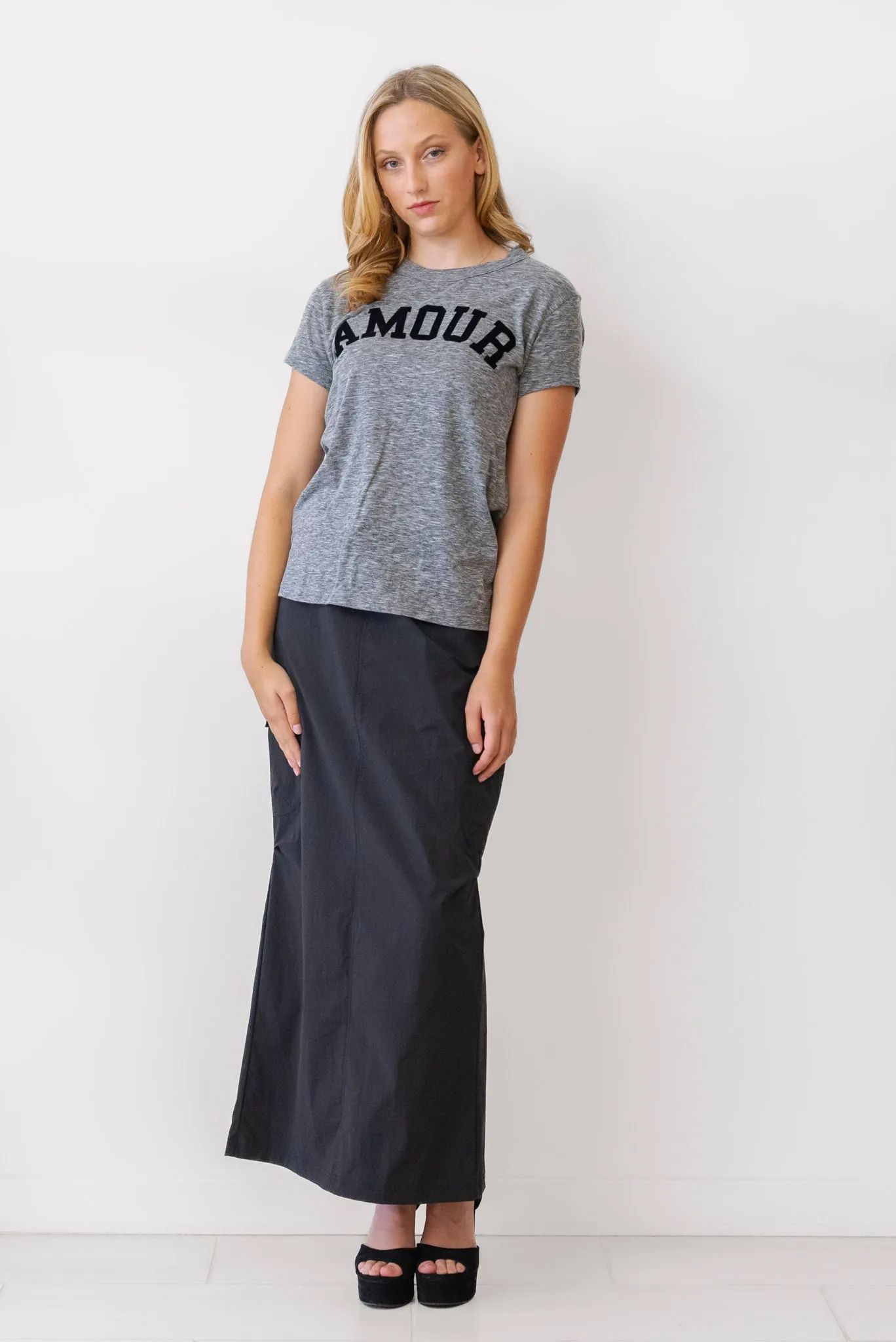 Elan Cargo Skirt in Black