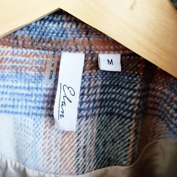 ELAN | Riley Plaid Shacket | M