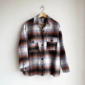 ELAN | Riley Plaid Shacket | M