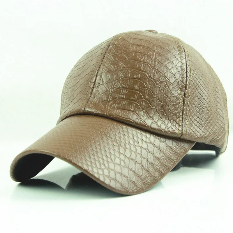 fashion Baseball Cap women fall faux Leather cap hip hop snapback Hats For men winter hat for women