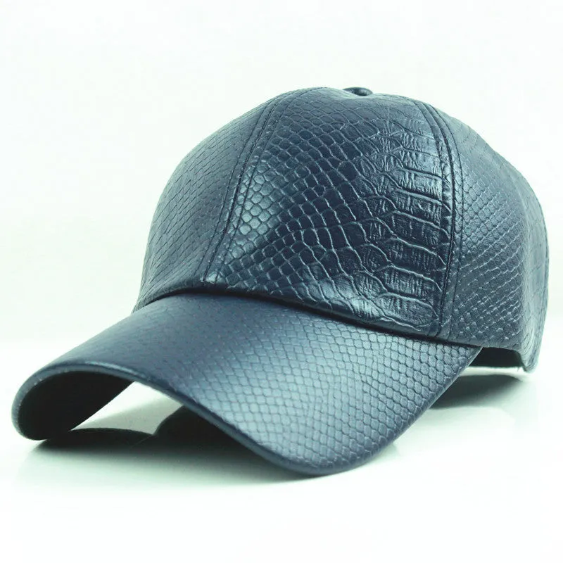 fashion Baseball Cap women fall faux Leather cap hip hop snapback Hats For men winter hat for women