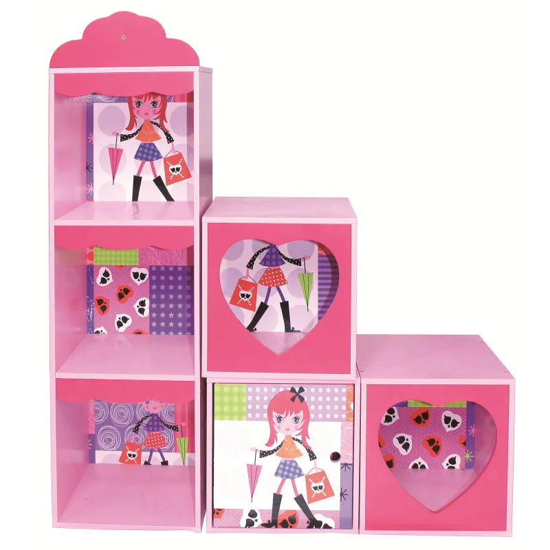 Fashion Girls Shelf and Stacking Storage Units