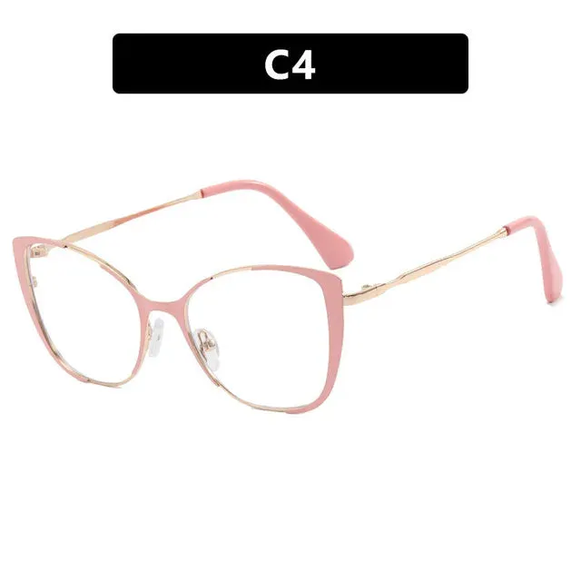 Fashion Women Anti-Blue Light Cat Eye Glasses