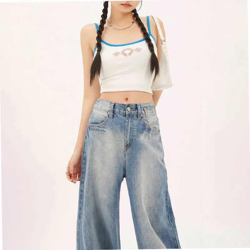 Fashionable All-match Straight Jeans For Women