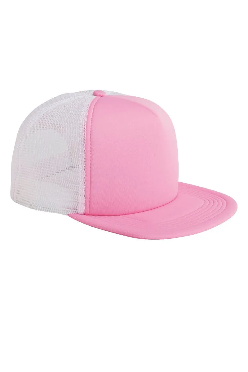 Faux Patch Retro Take It Easy Transfer Foam Front Mesh Trucker Cap