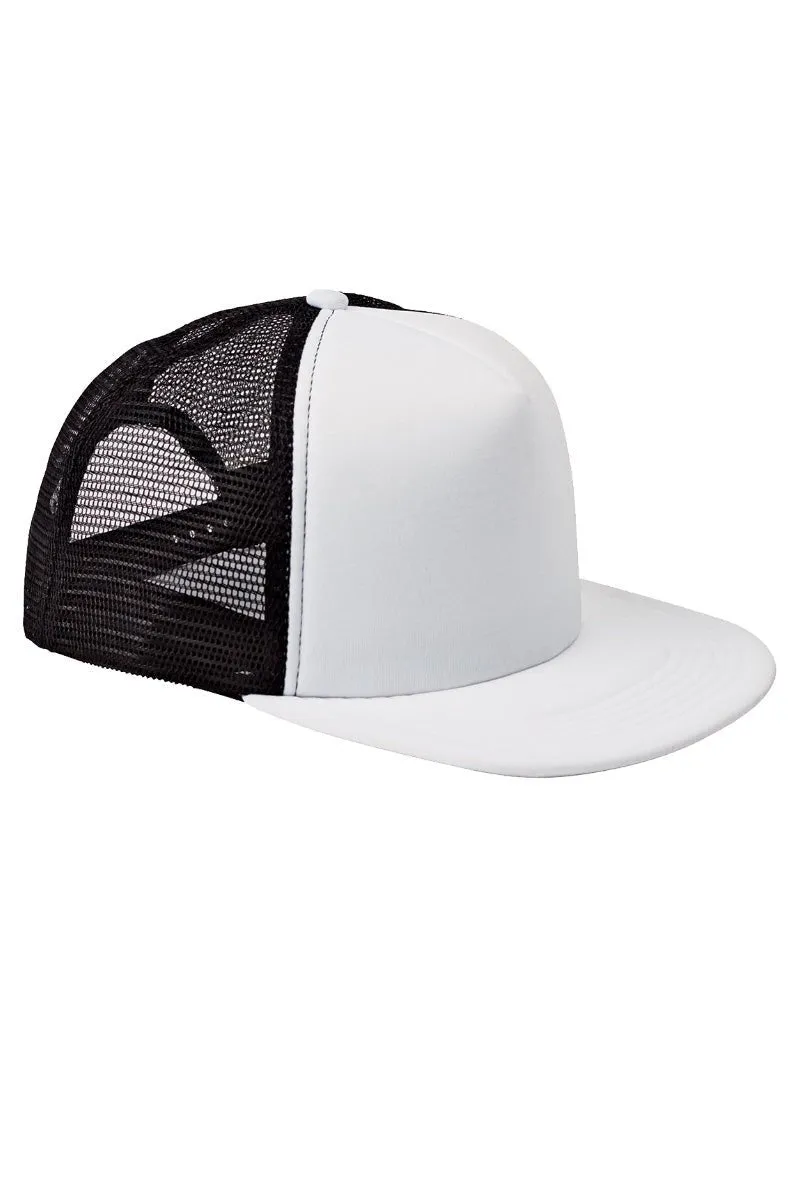 Faux Patch Retro Take It Easy Transfer Foam Front Mesh Trucker Cap