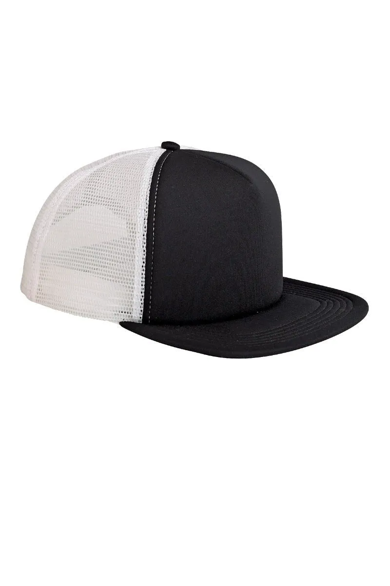 Faux Patch Retro Take It Easy Transfer Foam Front Mesh Trucker Cap