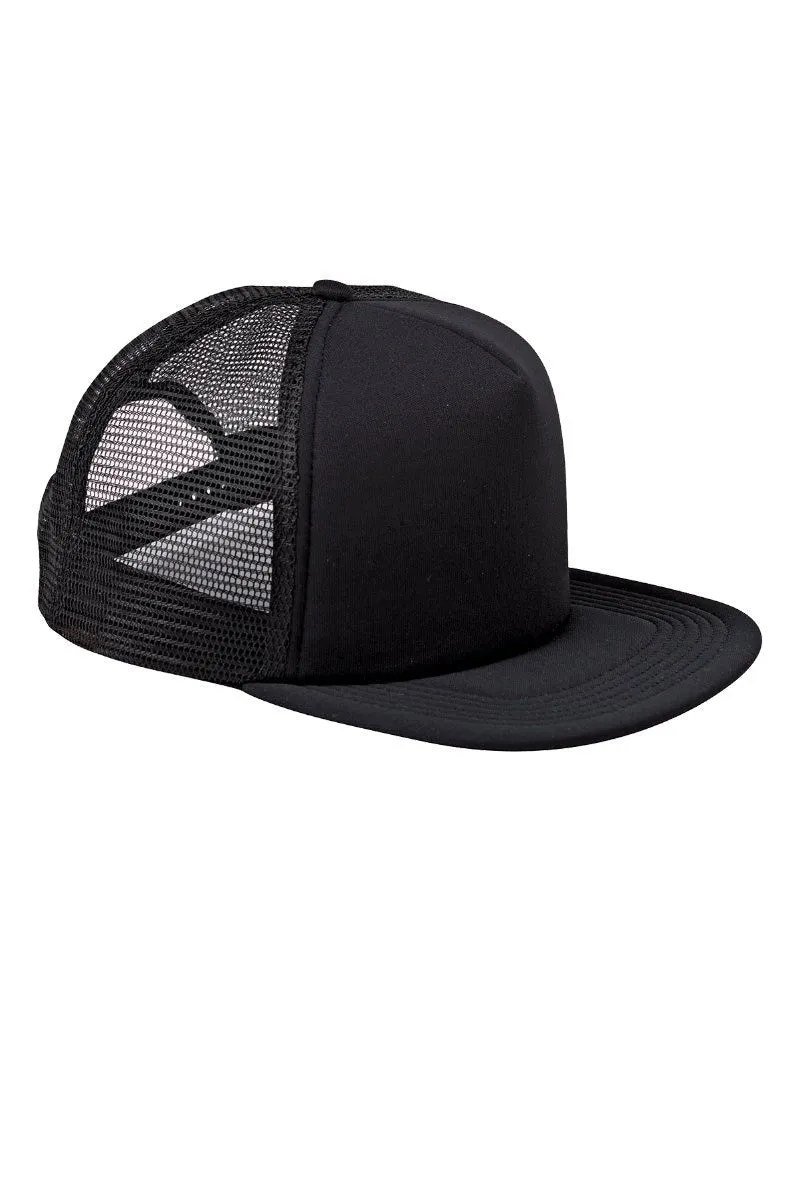 Faux Patch Retro Take It Easy Transfer Foam Front Mesh Trucker Cap