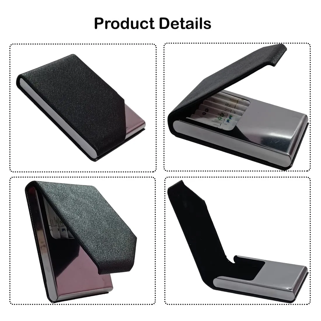 Felstar Metal Cigarette Case Holder for 7 Cigarettes Box Crush Proof Pocket Size - Oxford Black