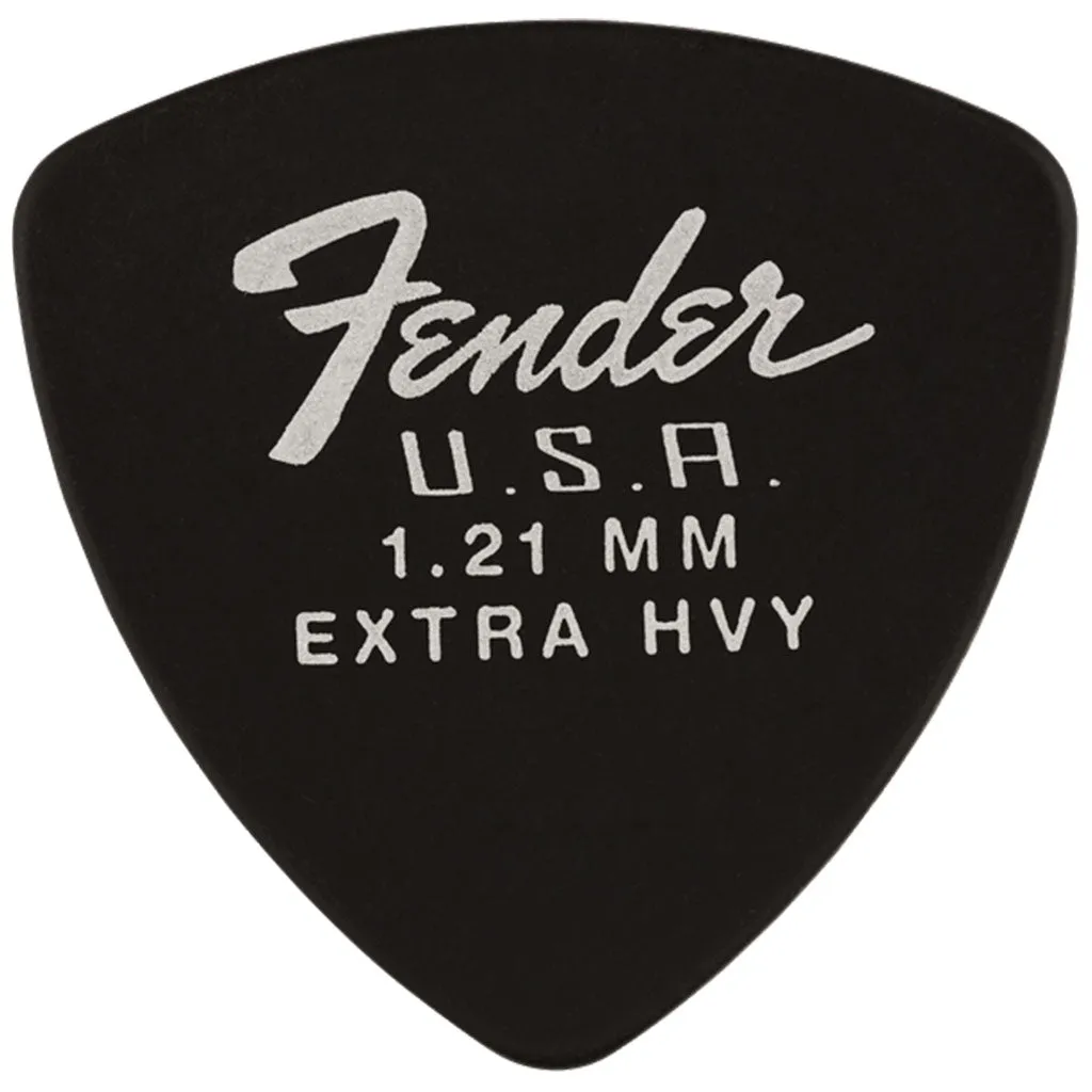 Fender Dura-Tone Delrin Pick, 346-Shape - Black (12)