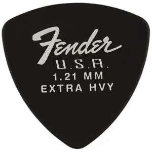 Fender Dura-Tone Delrin Pick, 346-Shape - Black (12)