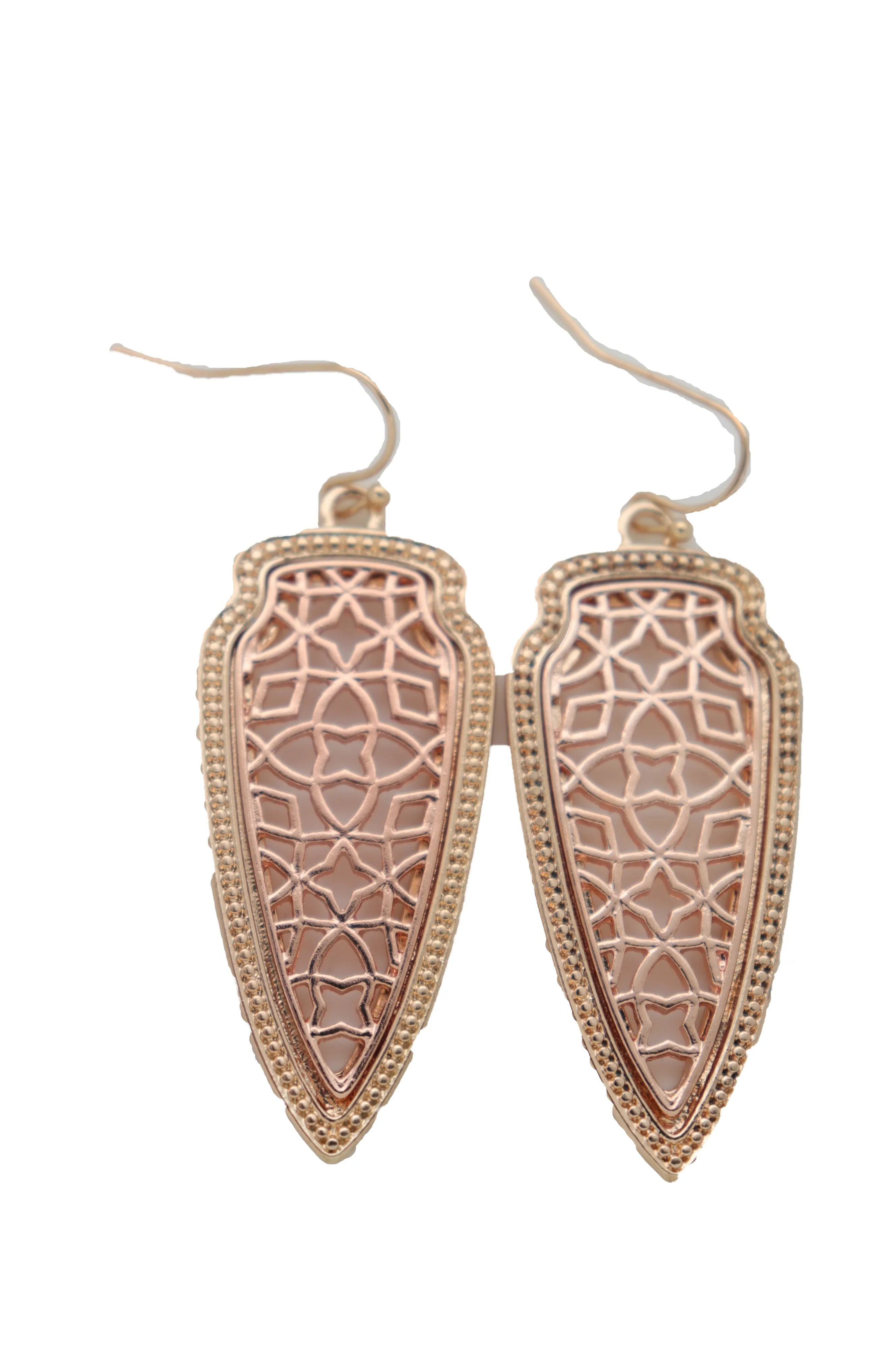 Filagree Arrowhead Dangle Earrings