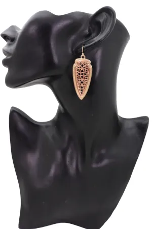 Filagree Arrowhead Dangle Earrings