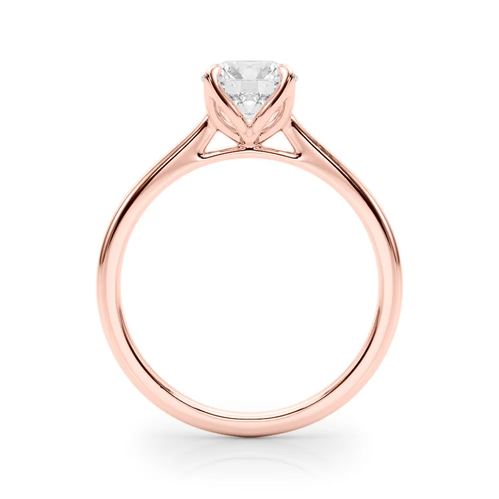 Flora Round  Lab Grown Diamond Solitaire Engagement Ring IGI Certified