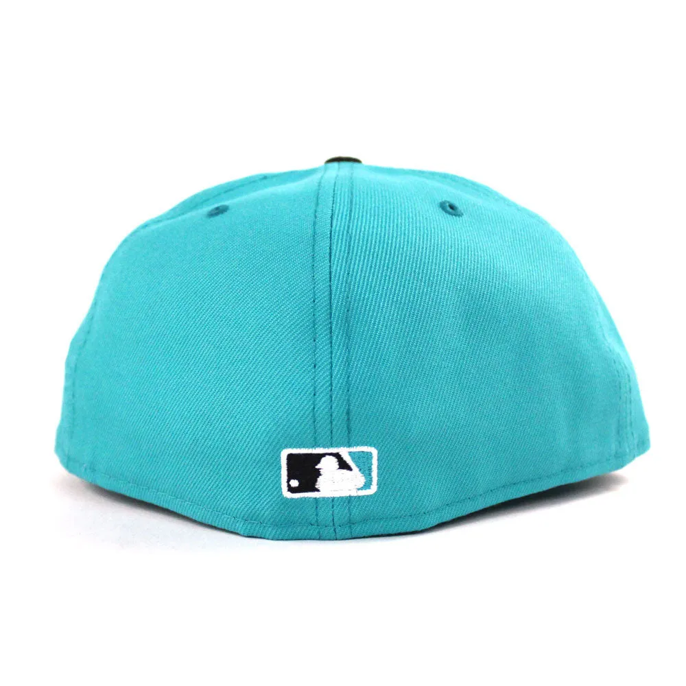 Florida Marlins 1997 World Series New Era 59Fifty Fitted Hat (Teal Black Gray Under brim)