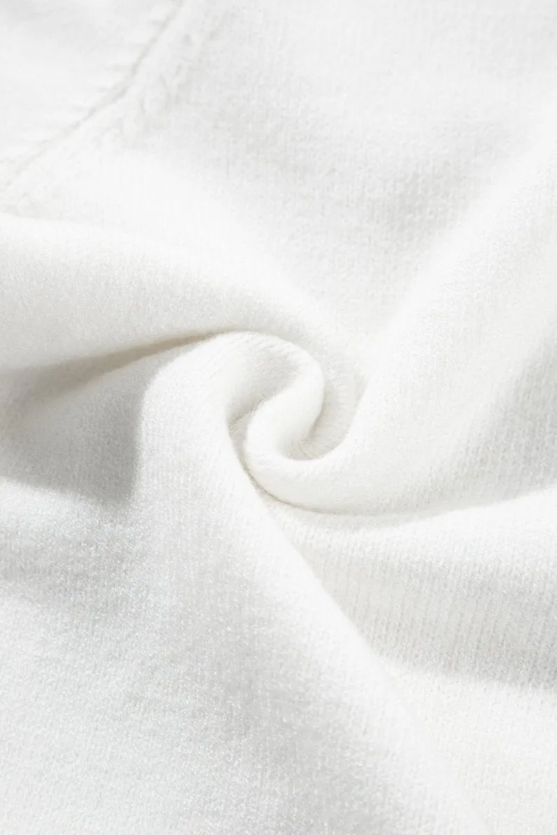 Flower Round Neck Short Sleeve Sweater