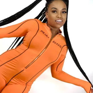 Fly Girl Jumpsuit - Orange