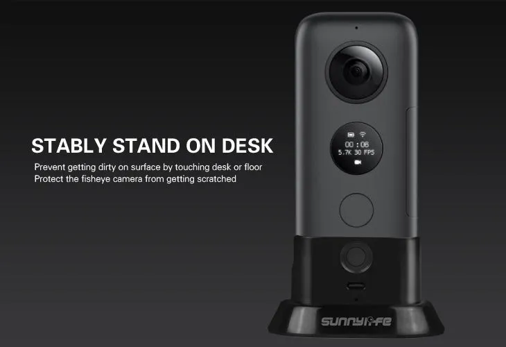 For Insta360 One X Stand Stabilizer Sports Camera Accessories Base for Instability 360 One X black