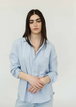Frank & Eileen Relaxed Button-Up Shirt in Gray/Blue