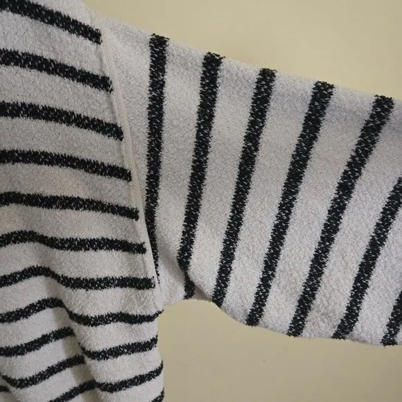 Free People Bardot Striped Knit Oversized Sweater Size XXS