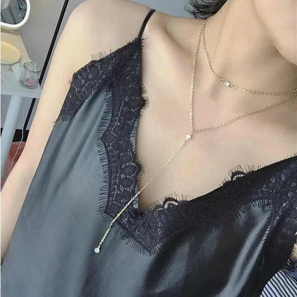 Free shipping! New fashion holiday Seaside resort beach jewelry crystal triangle water drop U shape Star moon chains necklace