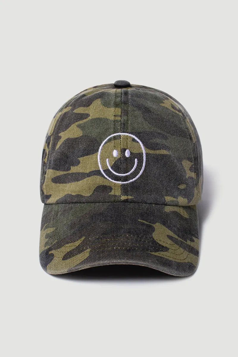 FWCAP1619 - Smiley Outline Baseball Cap
