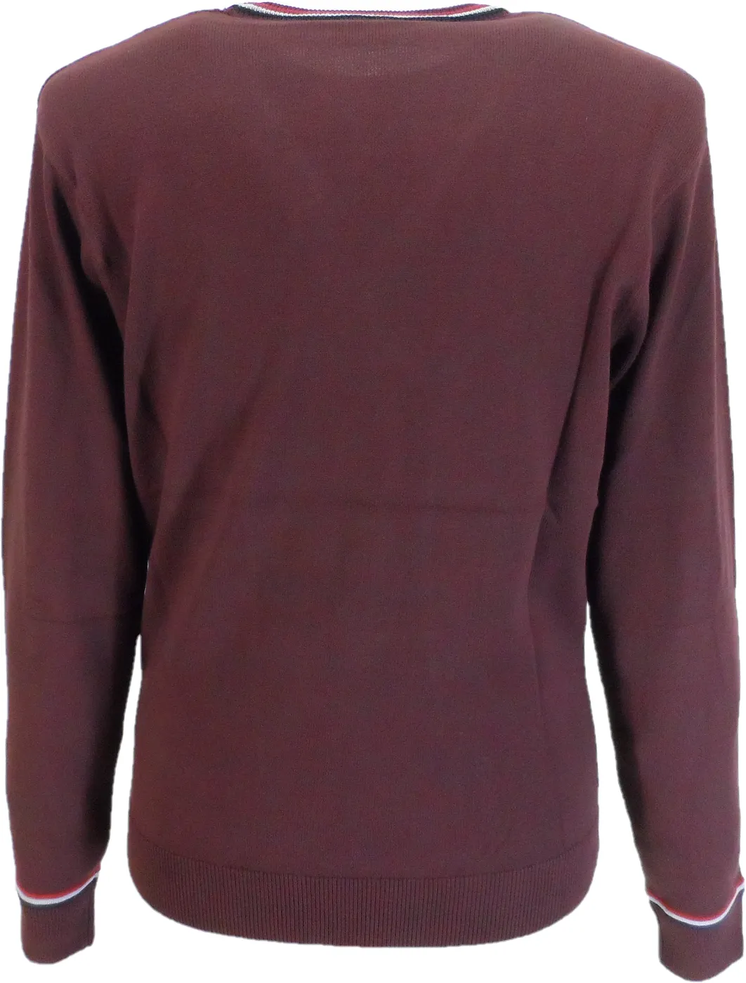 Gabicci Mens Marlon Retro Red Berry Jumper