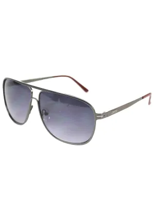 Gents Metal Frame Sunglasses Retro Aviator Style- Smoke Gradient