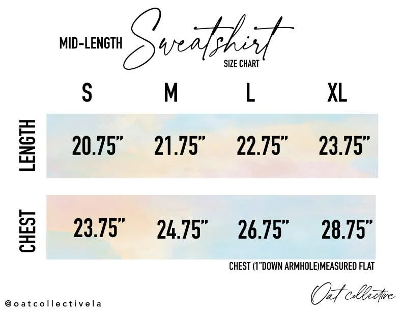 Get Cozy Mid-length Graphic Sweatshirt