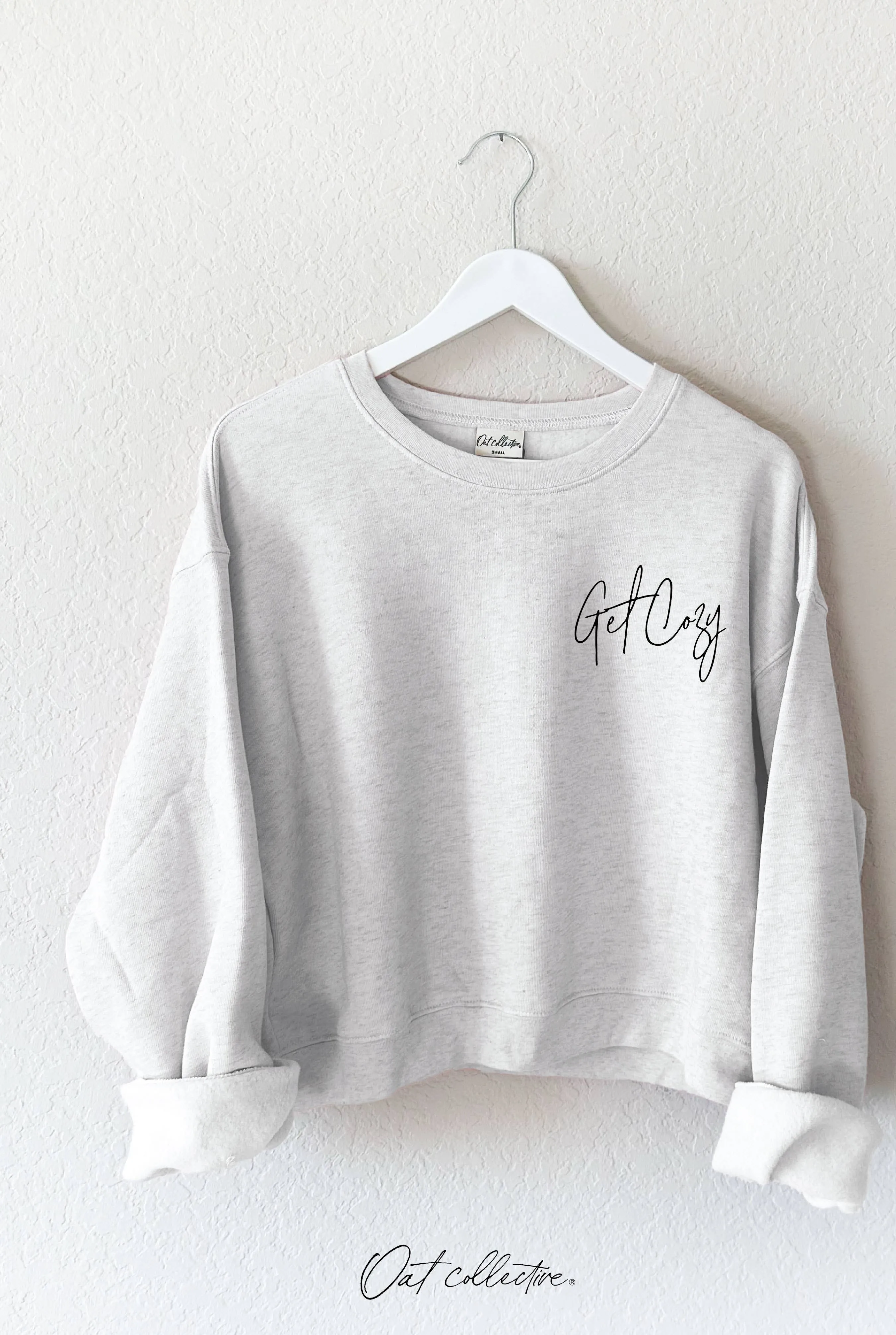 Get Cozy Mid-length Graphic Sweatshirt