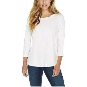 Gloria Vanderbilt Women's 3/4 Sleeve Slub Knit T-Shirt