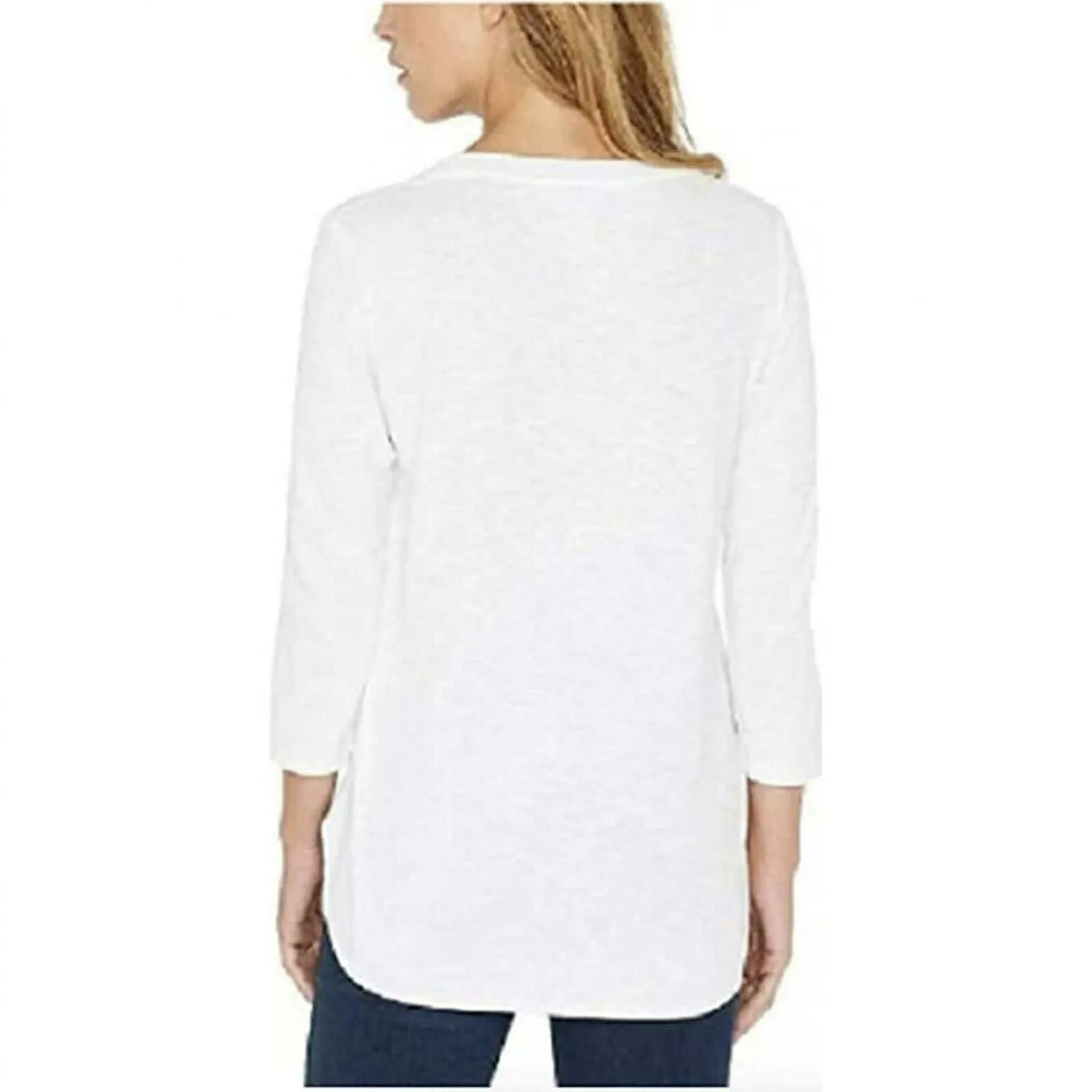 Gloria Vanderbilt Women's 3/4 Sleeve Slub Knit T-Shirt