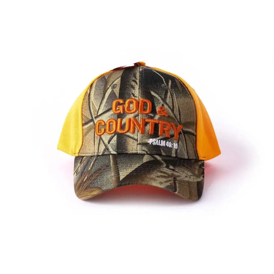 God & Country | Camo & Orange Hat by Swanson®️